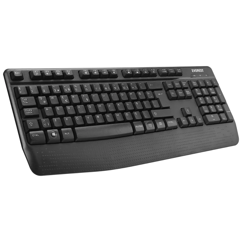 EVEREST KM-3335, Siyah, 2.4Ghz Kablosuz, Türkçe Q, Multimedya, Klavye Mouse Set – 2. görsel