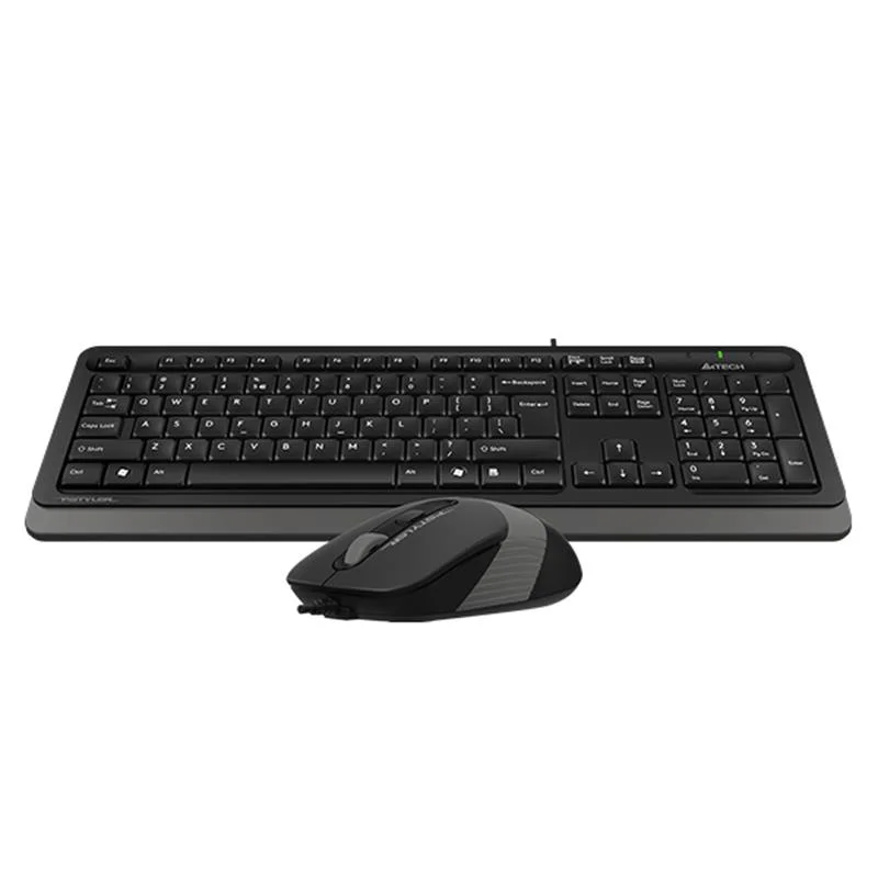 A4 TECH F1010 Q USB GRİ MM KABLOLU KLAVYE MOUSE SET – 2. görsel