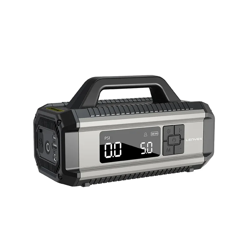 Lenyes LCI202 LED Işık Araç Akü Acil Durum Takviye Güç Kaynağı ve Hava Kompresörü 12V 150W 10000mAh