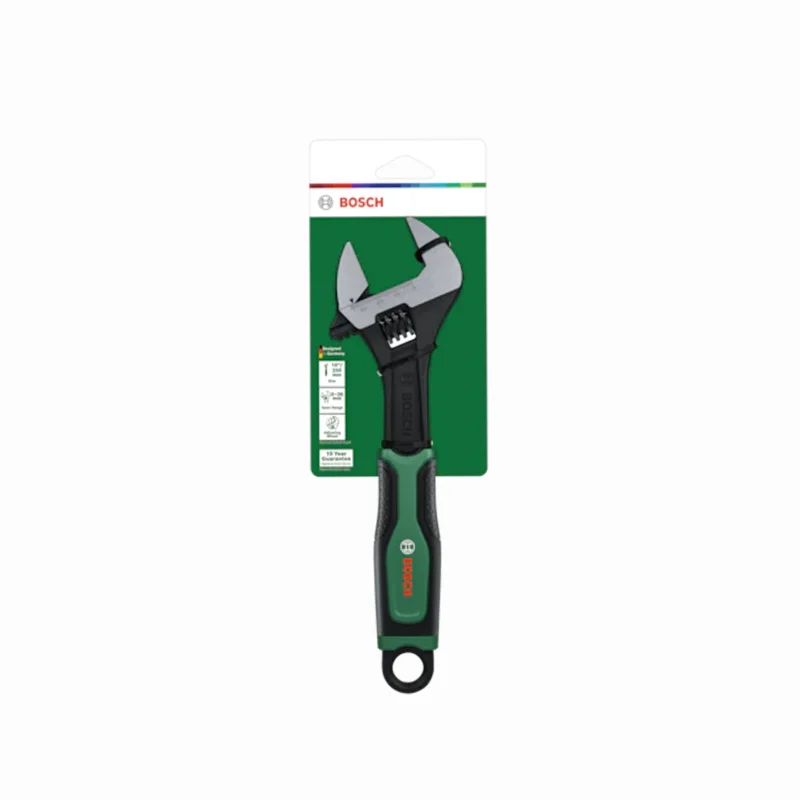 (250 mm) İngiliz Anahtarı ve Kurbağacık 6 Parça Set, 10 inç