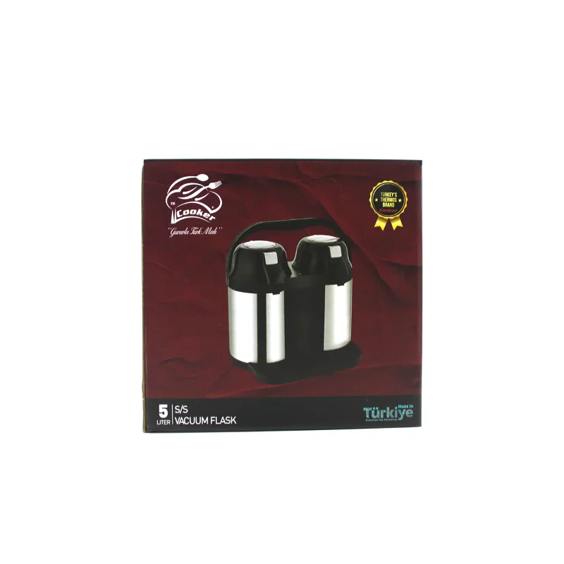 5 L 304 Paslanmaz Çelik Termos (Pompalı Musluklu, Çiftli)
