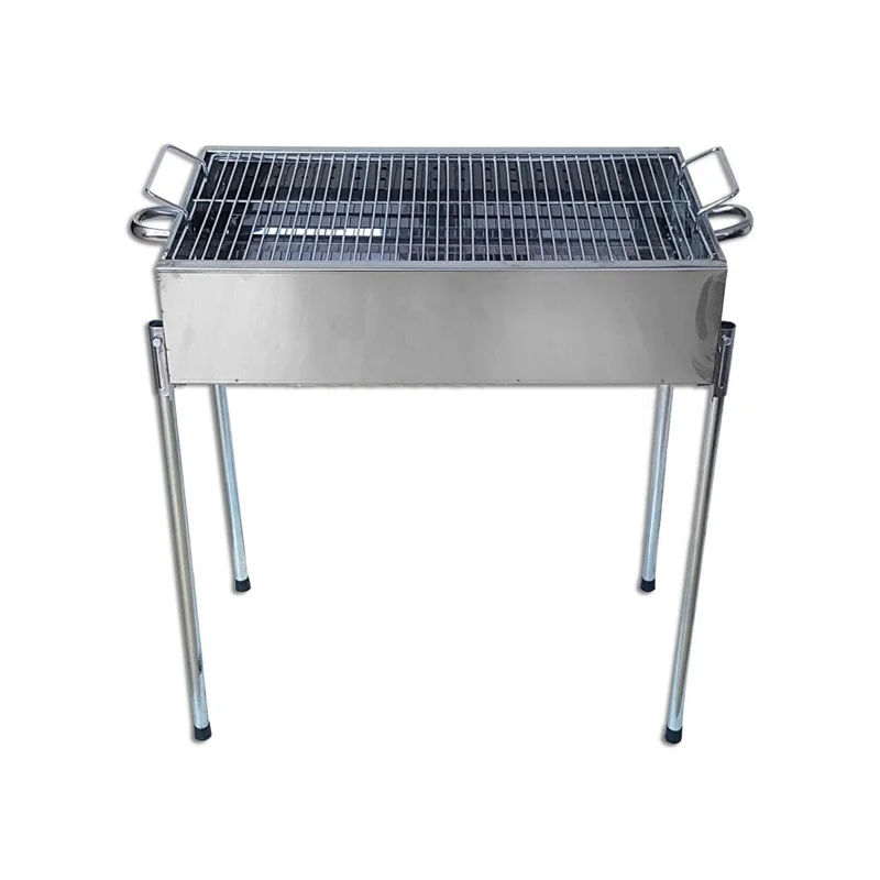 Paslanmaz Portatif Mangal 70 cm Ayaklı Standlı