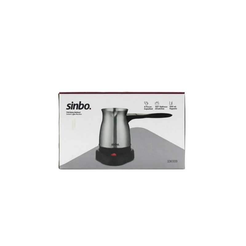 Elektrikli Çelik Cezve - Türk Kahvesi 500 ml (6 Fincan) 600W 360° Kablosuz – 4. görsel