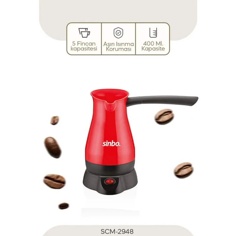 Elektrikli Cezve Türk Kahve Makinesi 700W 400ml (5 Fincan) – 2. görsel