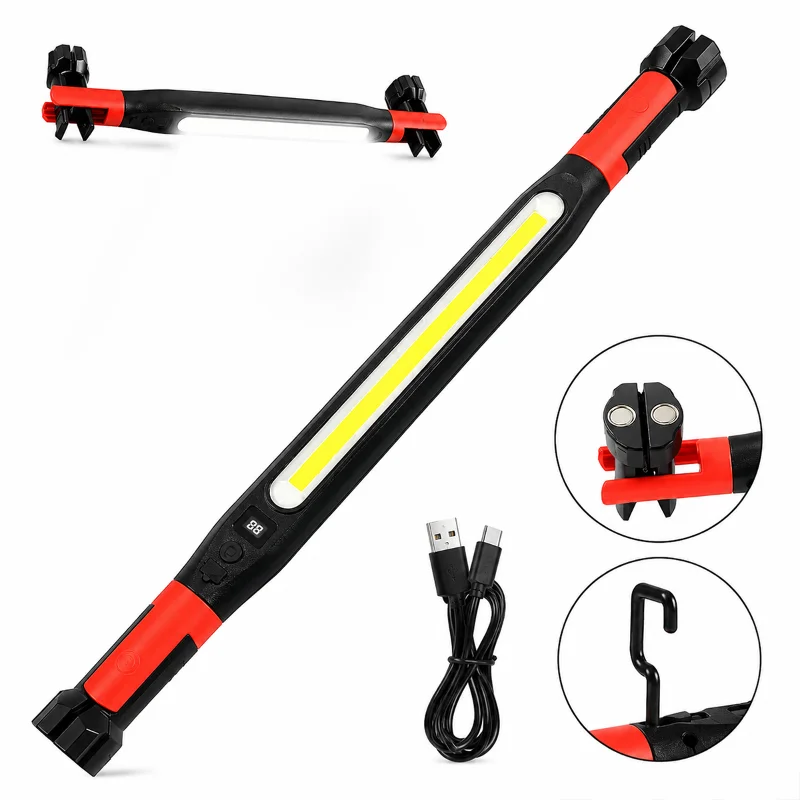 Şarjlı Mıknatıslı LED Çalışma Lambası (Type-C, 360° Döner, 52.5 cm) – 3. görsel