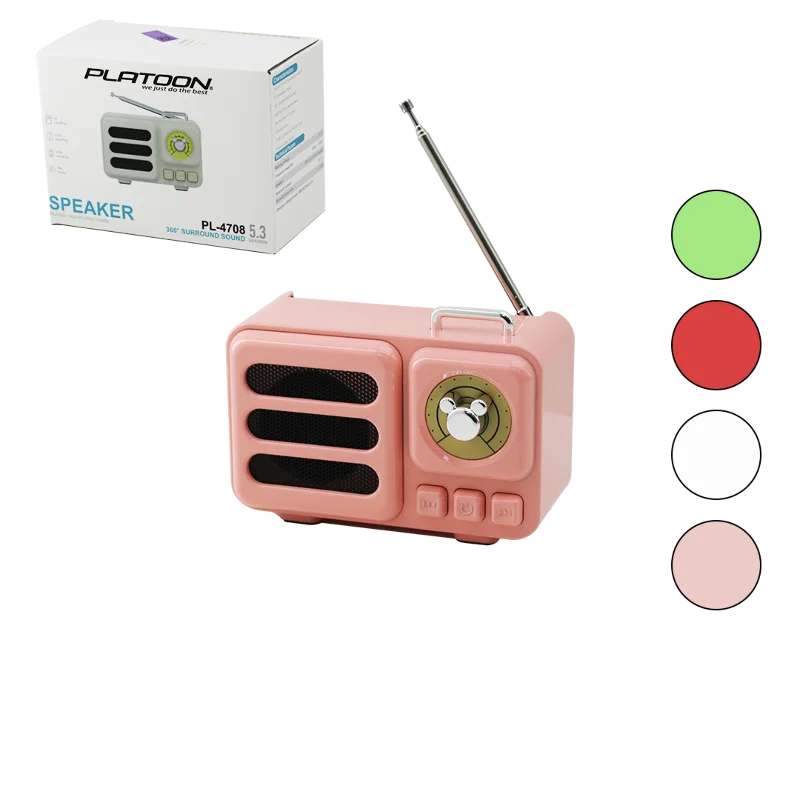 Bluetooth Işıklı USB Şarjlı Taşınabilir Hoparlör (TF Kart, Renkli Kasa) – 2. görsel