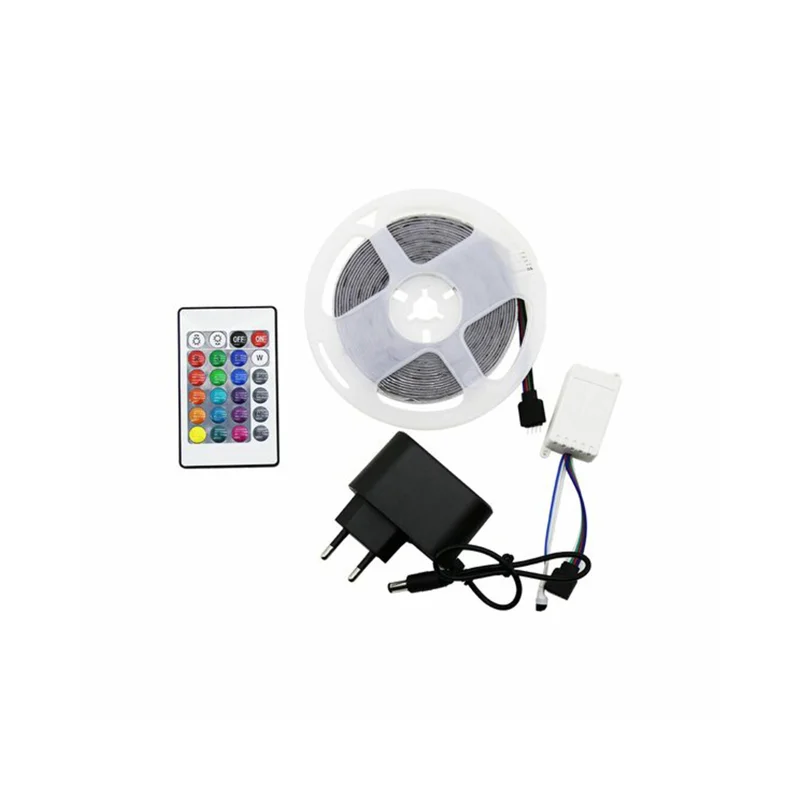 4.5 m RGB LED Şerit 54 LED/m Kumandalı Adaptörlü