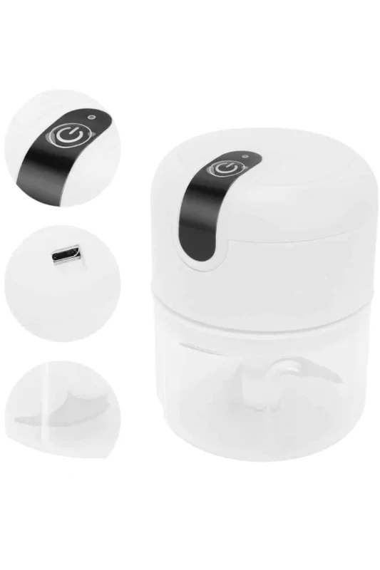 Usb Şarjlı Mini Rondo Blender 250 Ml Kapasiteli Portatif Doğrayıcı