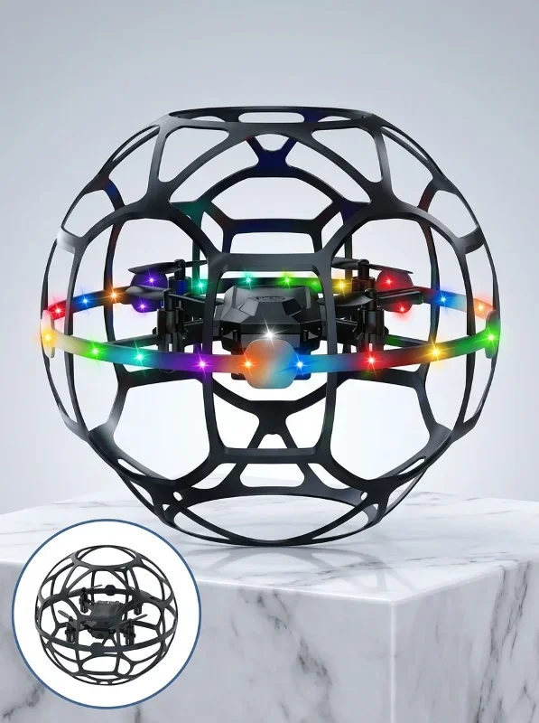 Futbol Topu Tasarımlı Drone Led Işıklı 1 Adet