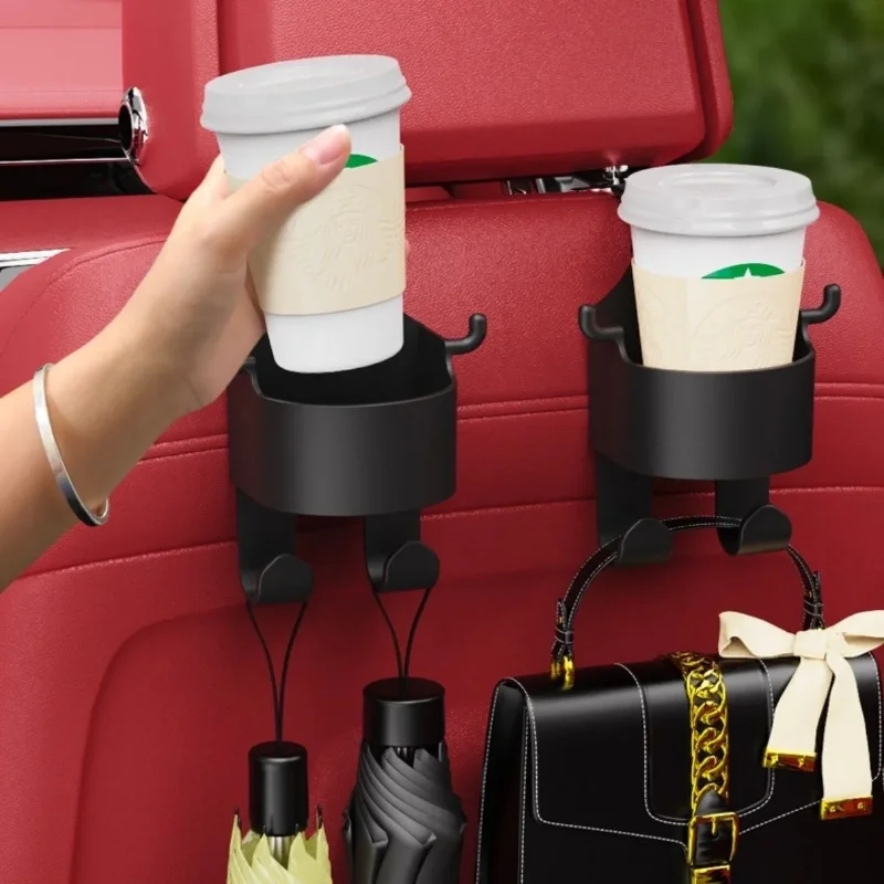 Ergonomik Koltuk Arkası Askılı Plastik Bardak ve Eşya Tutucu