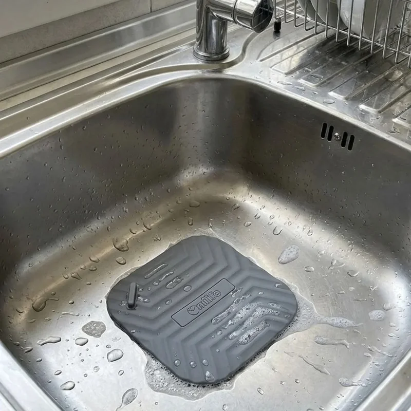 Ergonomik Silikon Koku Önleyici Mat - Lavabo Gideri Koruyucu