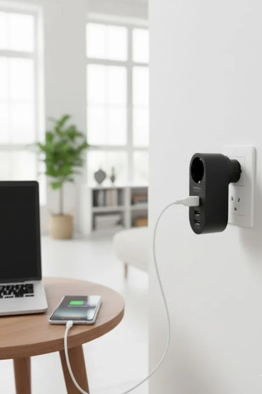 Akıllı Güç Dağıtıcı 2500 W Isıya Dayanıklı Çocuk Korumalı Priz