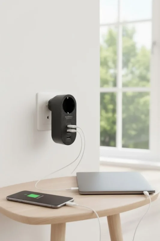 Akıllı Güç Dağıtıcı 2500 W Isıya Dayanıklı Çocuk Korumalı Priz