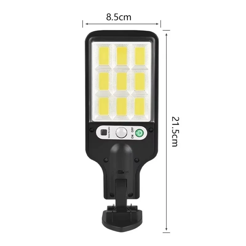 Enerji Tasarruflu Kumandalı Güneş Enerjisiyle Şarj Olan LED Duvar Lambası