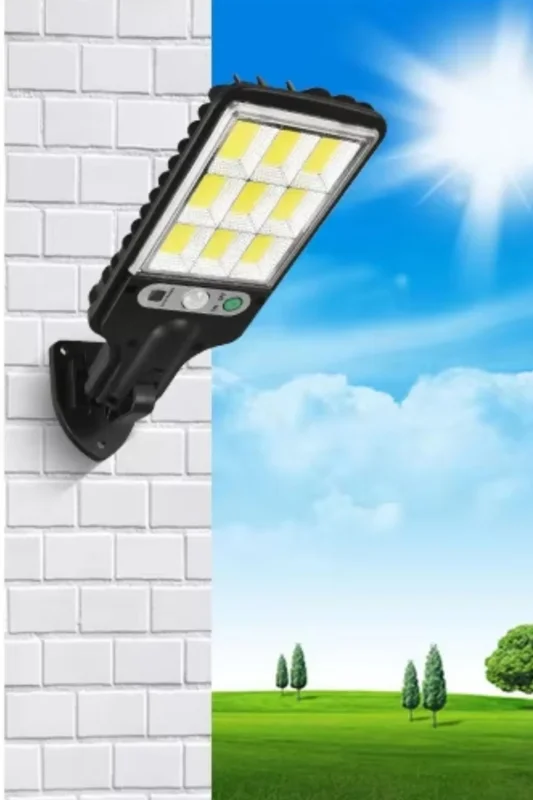 Enerji Tasarruflu Kumandalı Güneş Enerjisiyle Şarj Olan LED Duvar Lambası