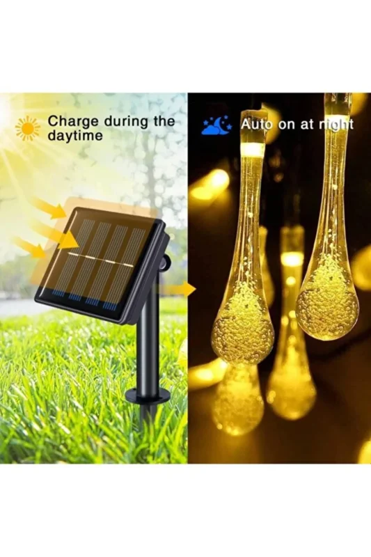 Enerjik Güneş Enerjili 20 LED Dış Mekan Işıkları