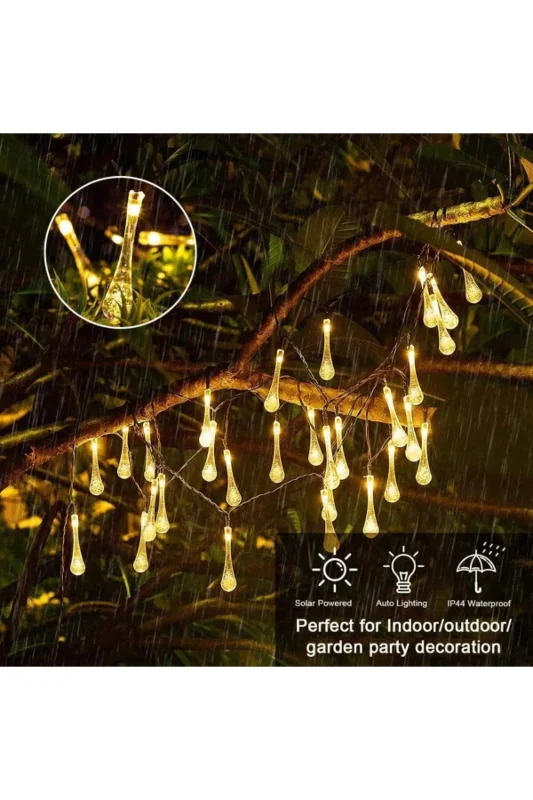 Enerjik Güneş Enerjili 20 LED Dış Mekan Işıkları