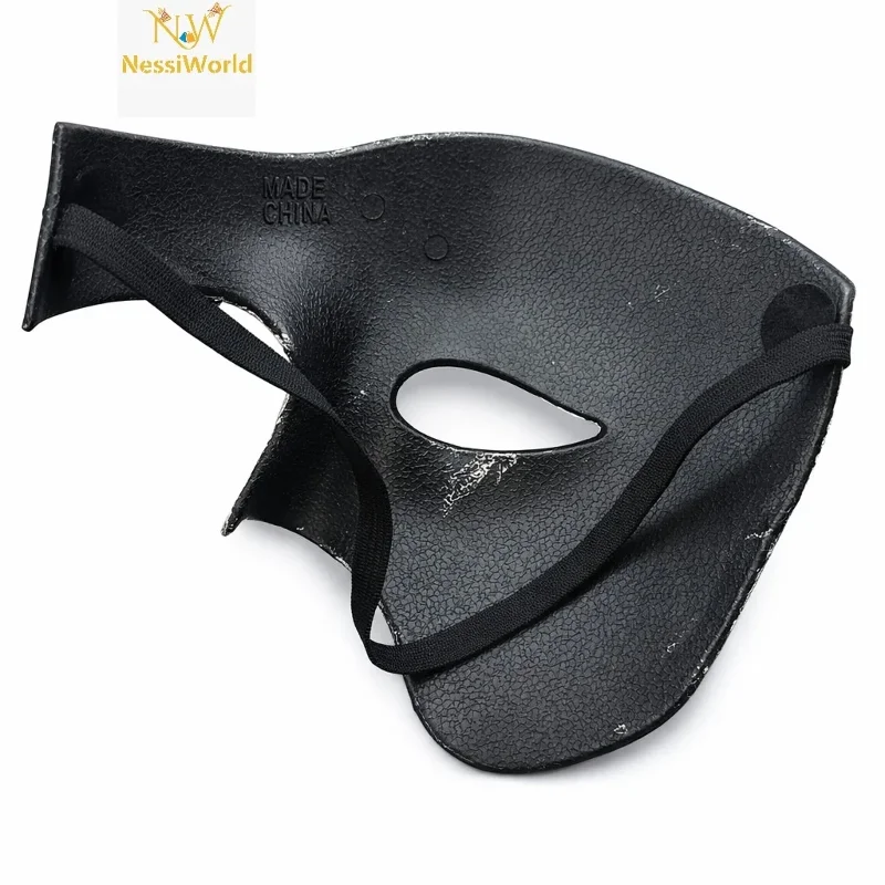 Gizemli Tasarım Yarım Maske - Antik Eskitme Gümüş