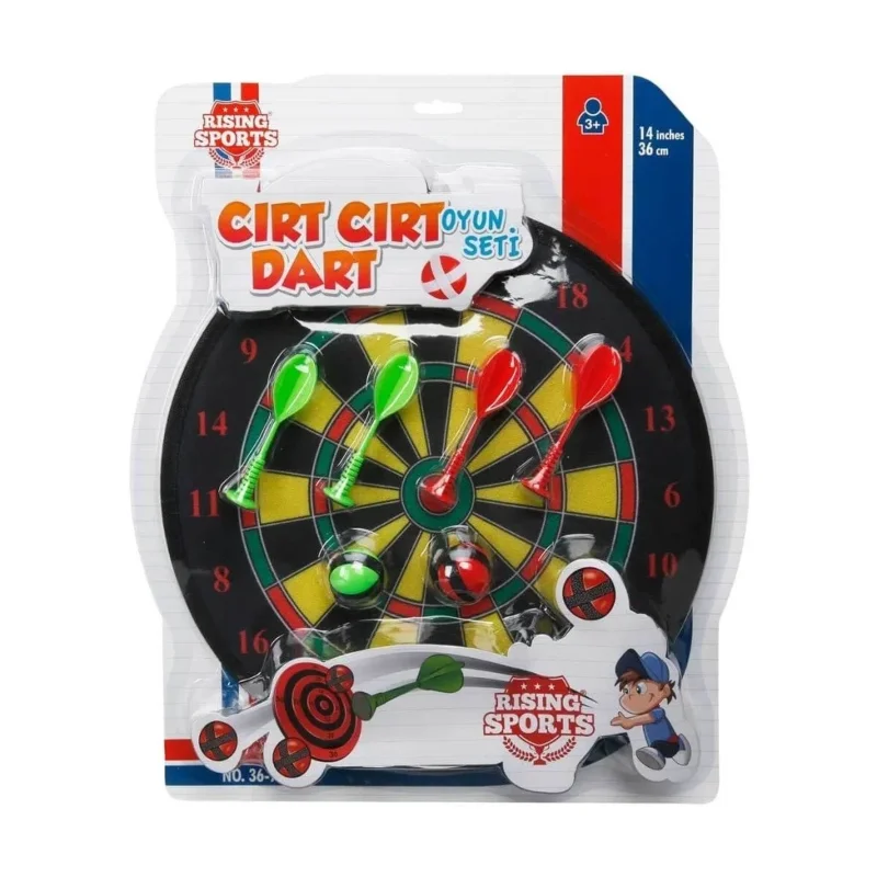 Cırt Cırt Dart Seti 36 cm İğnesiz Eğlence Aracı