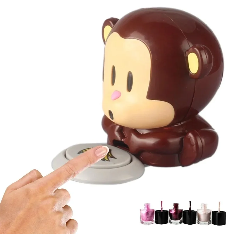 Ergonomik Maymun Figürlü Hava Üfleyen Oje Kurutucu Mini Makine