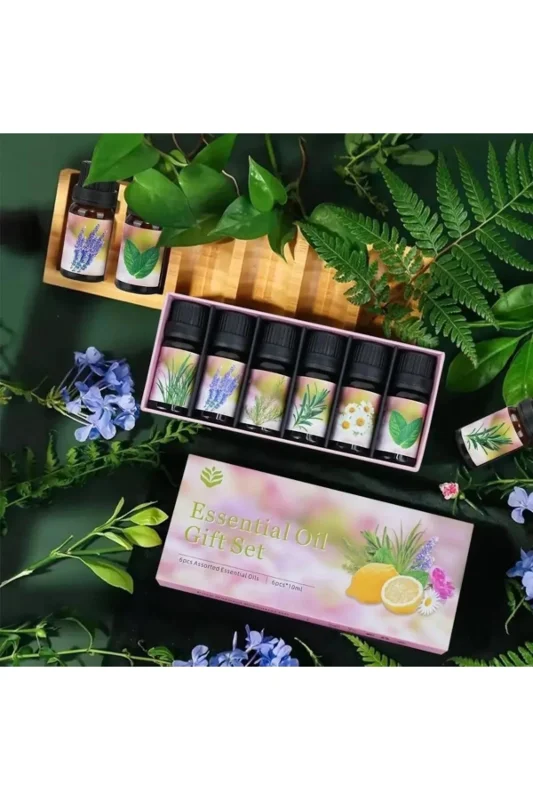 Ferahlık Verici 6'lı Aromatik Uçucu Yağ Seti Oda Difüzörü