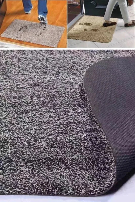 Ultra Emici Kaymaz Tabanlı Mikrofiber Yıkanabilir Paspas