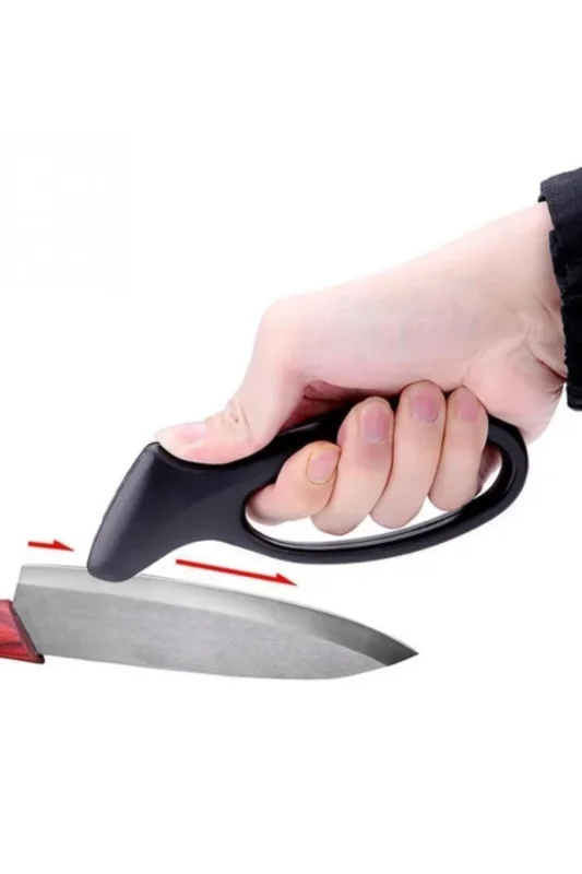 Ergonomik Tasarımlı Paslanmaz Çelik Manuel Bıçak Bileme Aleti