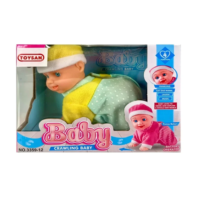 Sesli Bebek Emekleyen Pilli 1 Adet
