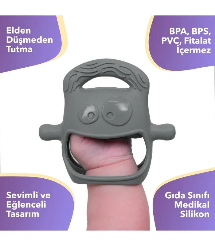 Gri Renkli Diş Kaşıyıcı 1 Adet