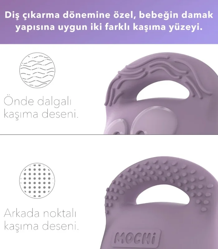 Diş Kaşıyıcı Lila Renkli 1 Adet Bebek Ürünü