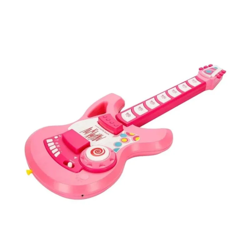 Fonksiyonel Askılı Pembe Gitar 1 Adet Sesli – 2. görsel