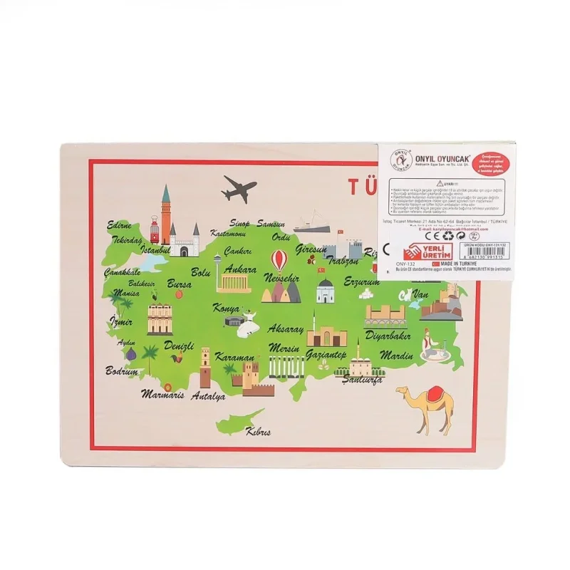 Büyükten Küçüğe Ahşap Tutmalı Puzzle 1 Adet