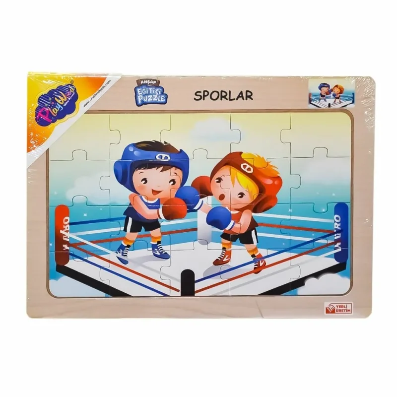 Eğitici Ahşap Puzzle Sporlar 4 Adet Çocuklar için