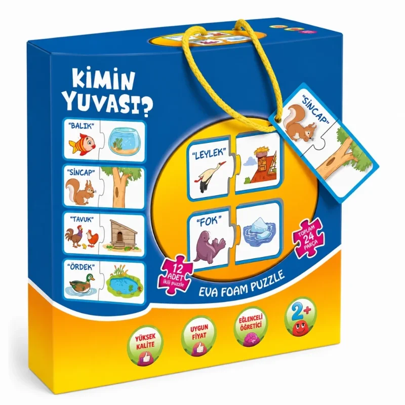 Eğlenceli 2'li Kimin Yuvasi Puzzle Kutulu – 3. görsel
