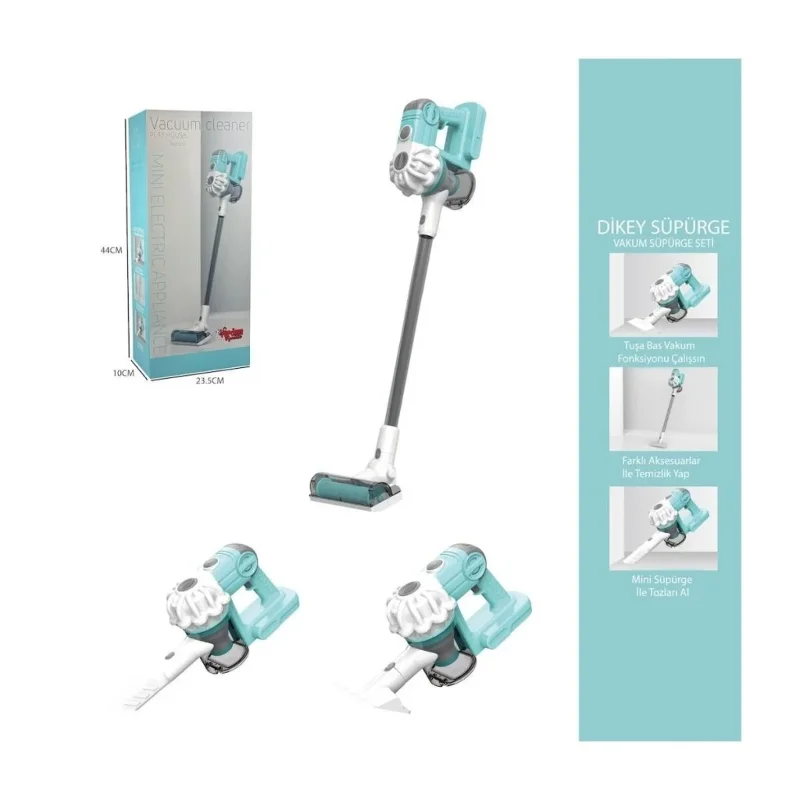 Dikey Elektrik Süpürgesi 3 in 1 Yeşil-Gri Kapalı Kutu