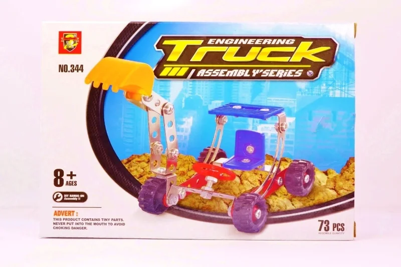 Eğlenceli 73 Parça Metal Yapım Kutusu ile Lego Kepçe Seti