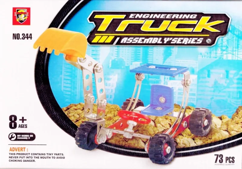 Eğlenceli 73 Parça Metal Yapım Kutusu ile Lego Kepçe Seti