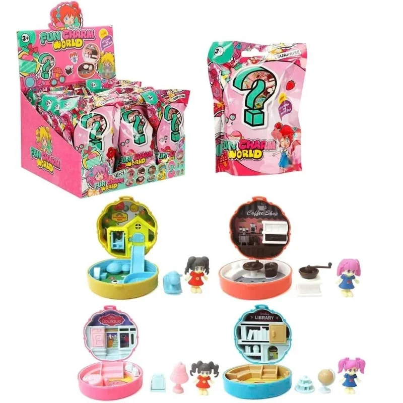 Eğlenceli Mini Figür Sürpriz Paket 18'li Set