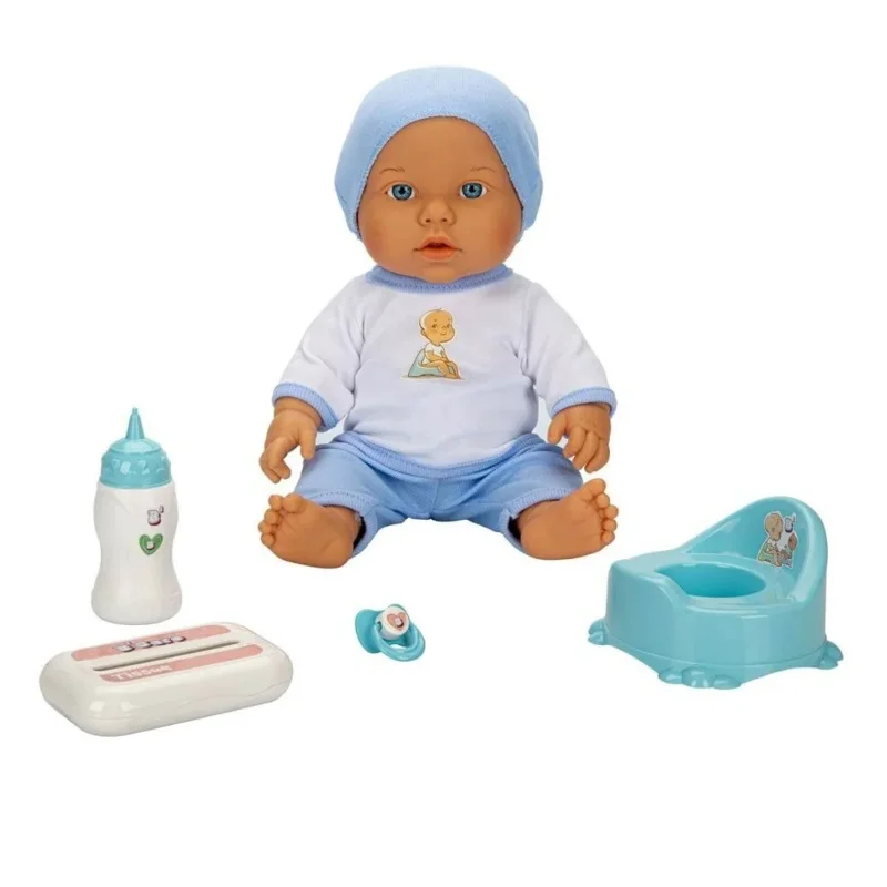Eğlenceli Sesli Tuvalet Zamanı Bebek Seti 32 cm