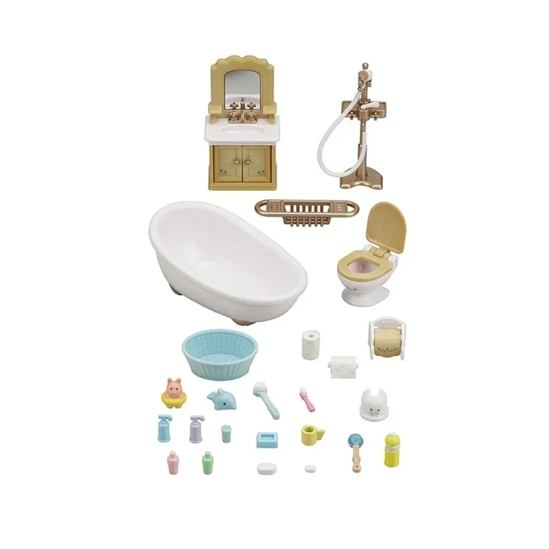 Sylvanian Families Banyo Seti 20 Parça +3 Yaş Çocuklar İçin