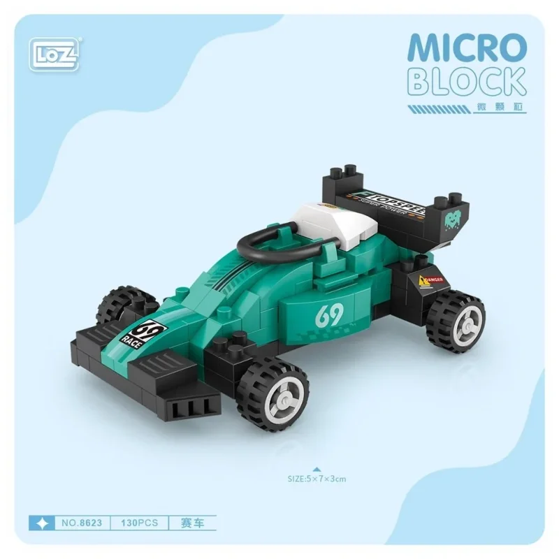 Mini Poşet Araba Blok Seti 1 Adet Vagon Life