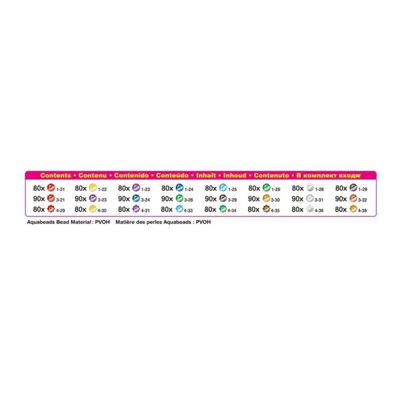 Parlak AquaBeads Boncuk Paketi 2000 Parça 4 Yaş ve Üzeri