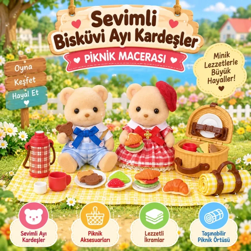 Leziz Piknik Seti 1 Adet Bisküvi Kardeşler