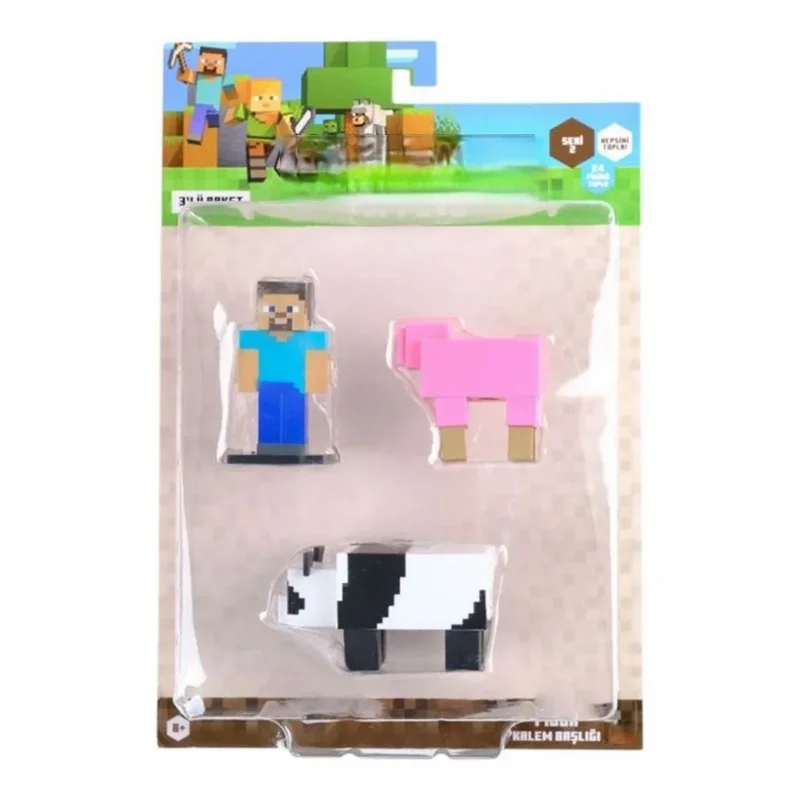 Eğlenceli 3D Figür Seti 3'lü Seri 2 Oyun Aksesuarı