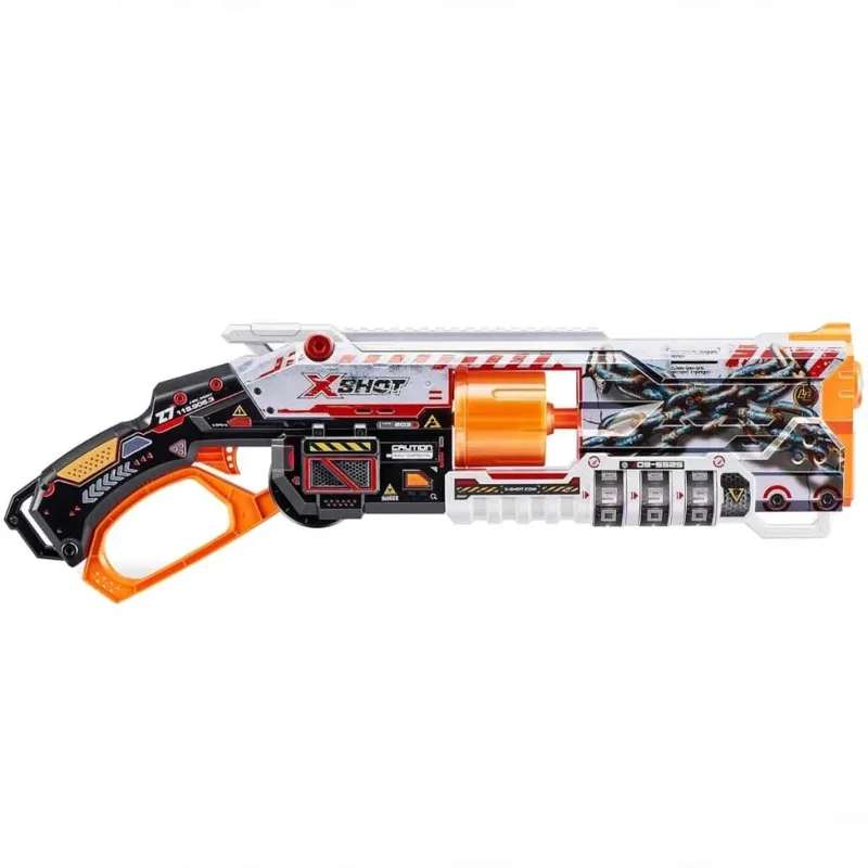 Eğlenceli X-Shot Skins Lock Blaster 16 Dartlı Oyun Seti