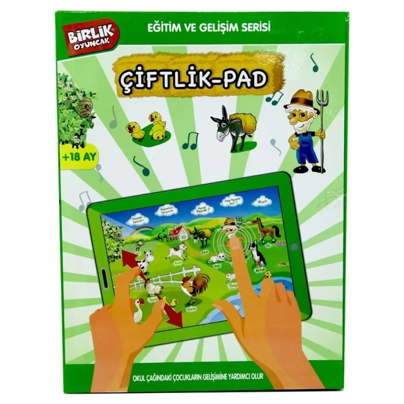 Eğlenceli Çiftlik Temalı Eğitici Pad 1 Adet