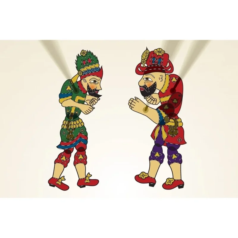 Hacivat ve Karagöz Kuklası 1 Adet Eğlenceli Oyun