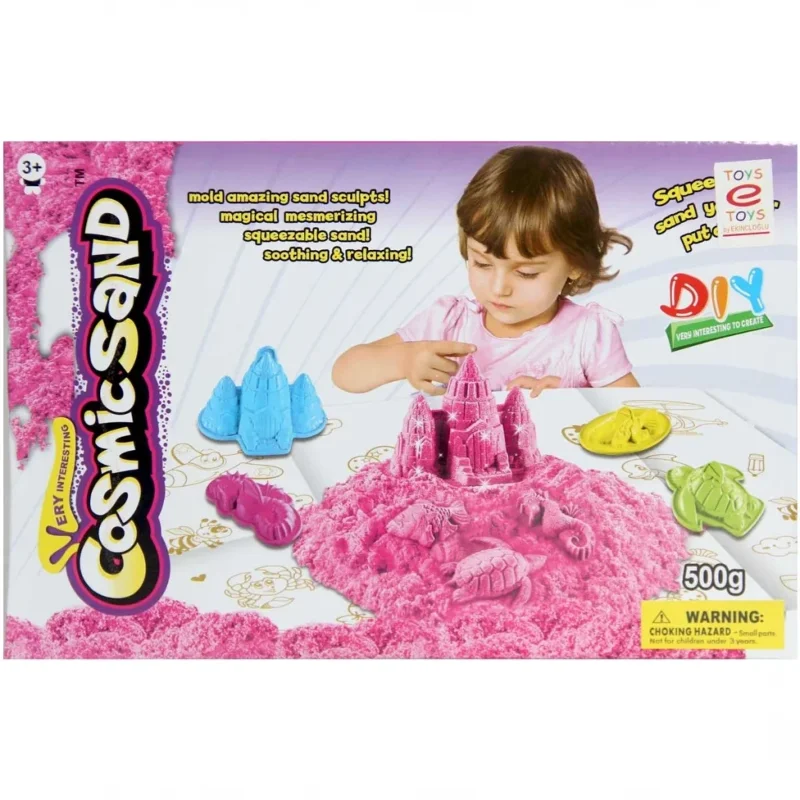 Eğlenceli Kozmik Oyun Kumu Seti 500 Gr Çocuklar İçin