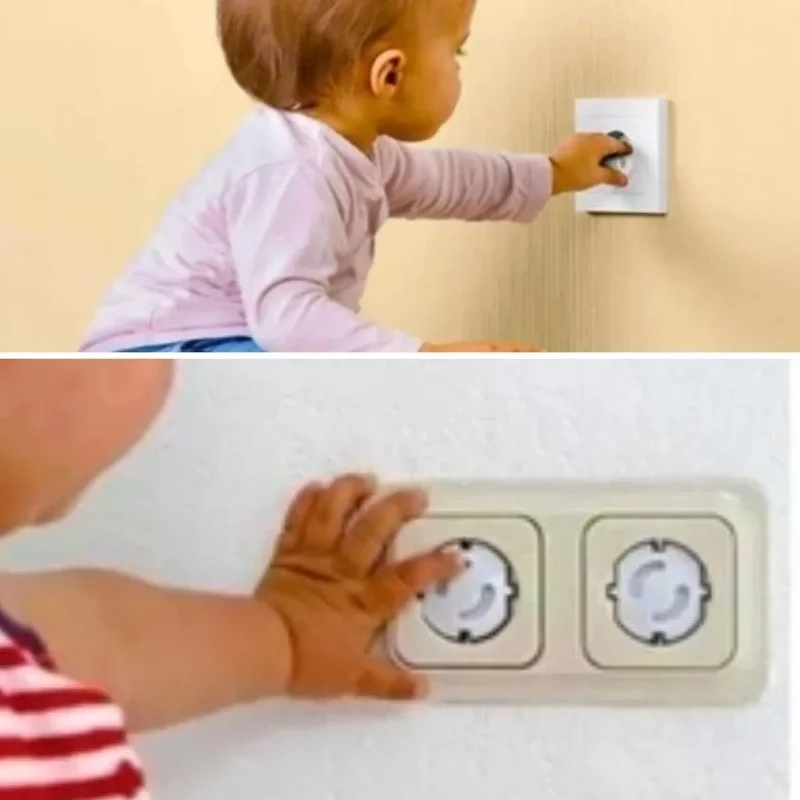 Ergonomik Çocuk Güvenlik Seti - 2 Çekmece Kilidi ve 4 Priz Koruyucu