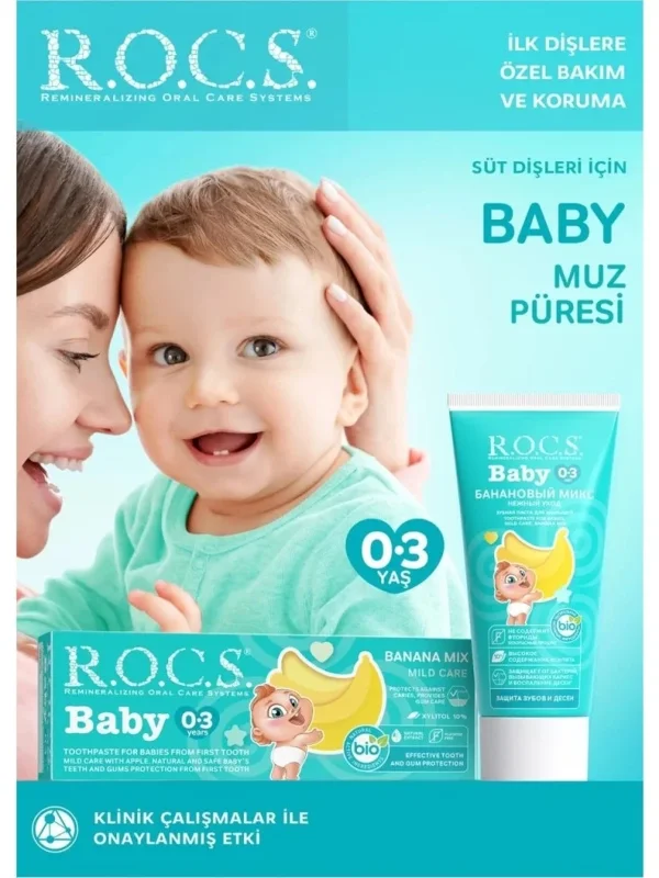 Diş Sağlığı İçin Muz Püresi Tadında Bebek Diş Macunu 45 Gr
